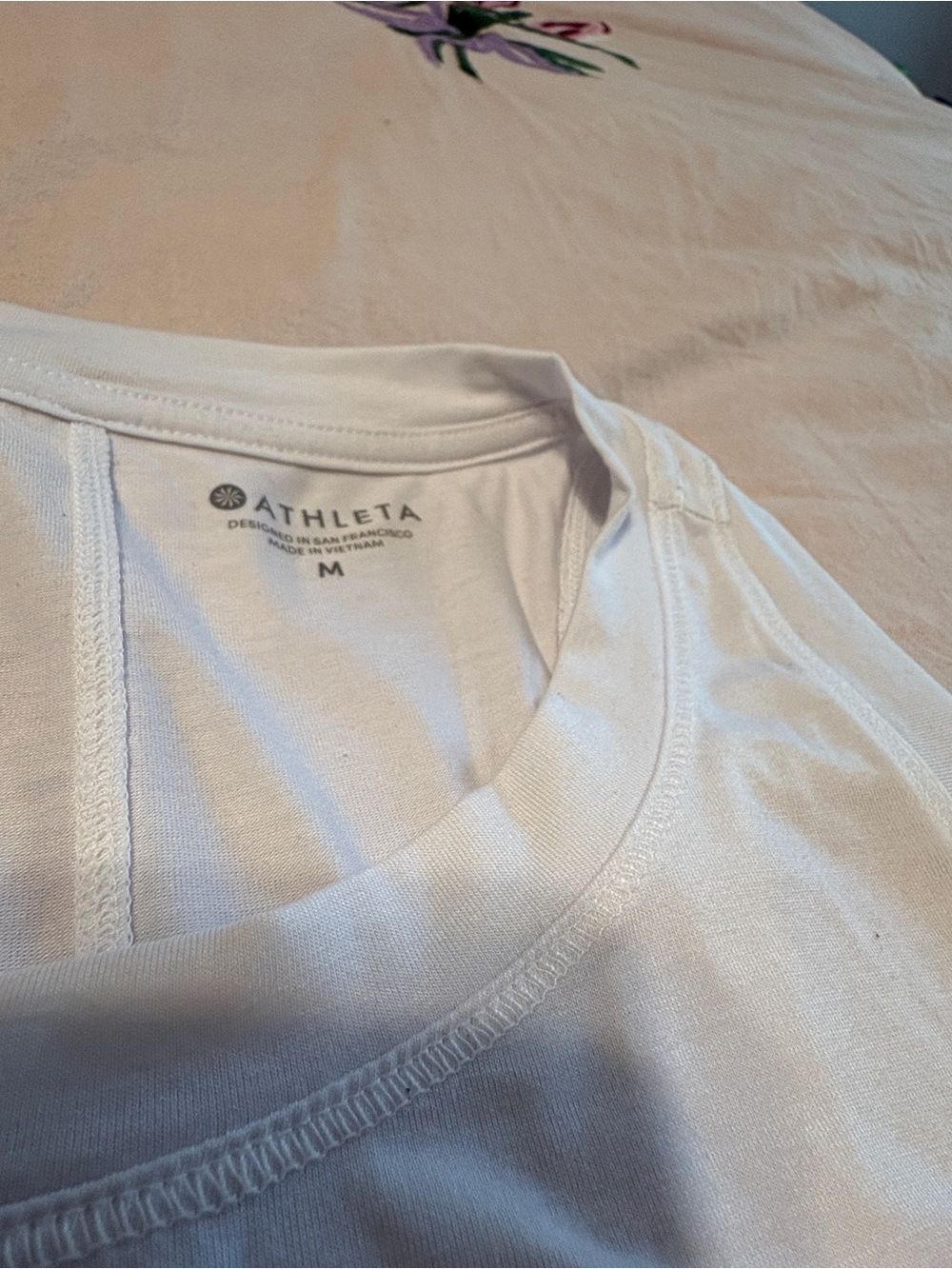 Athleta White High-Low Sleeveless Racerback Tank - Picture 6 of 7